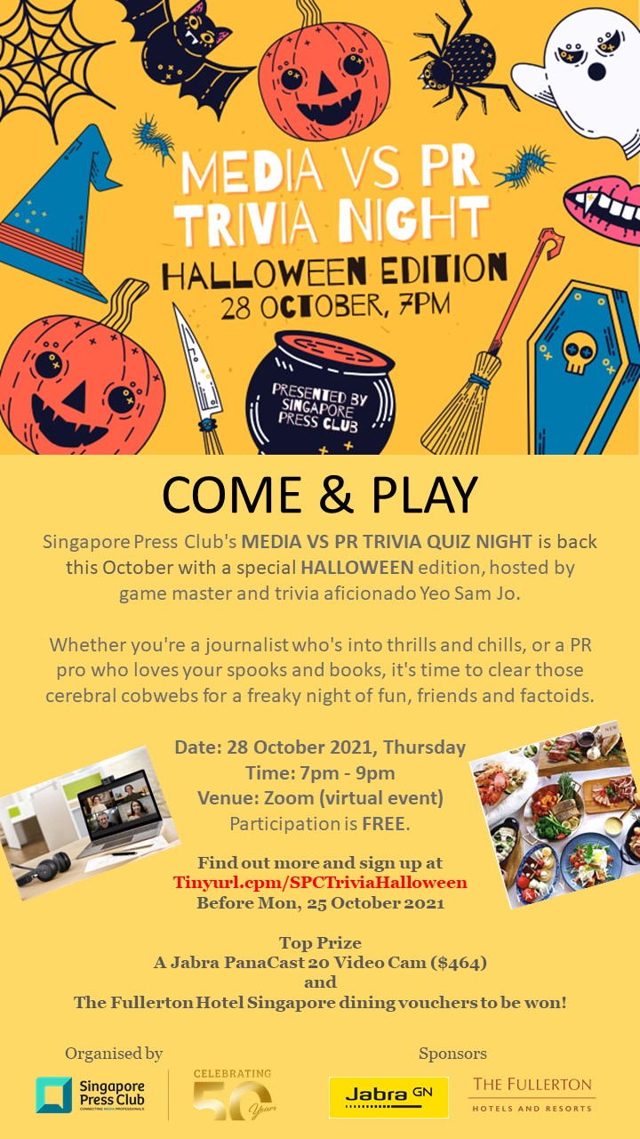 Singapore Press Club Trivia Night (Halloween Edition)