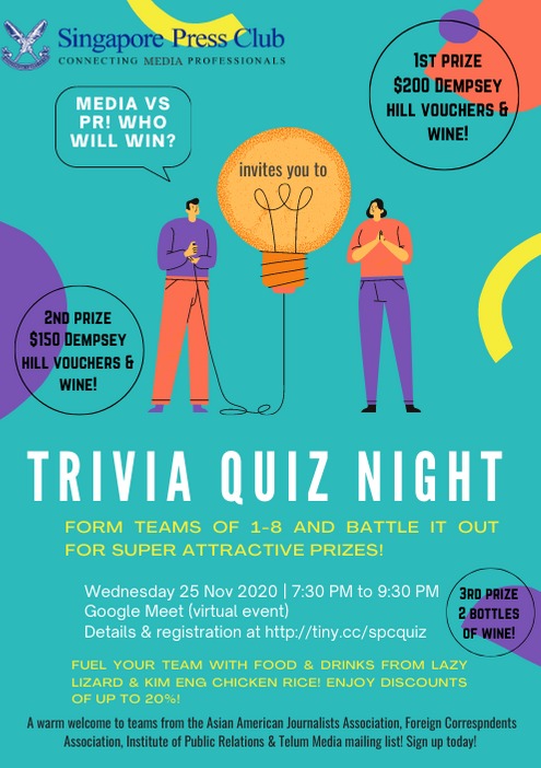 Media vs PR Trivia Quiz Night