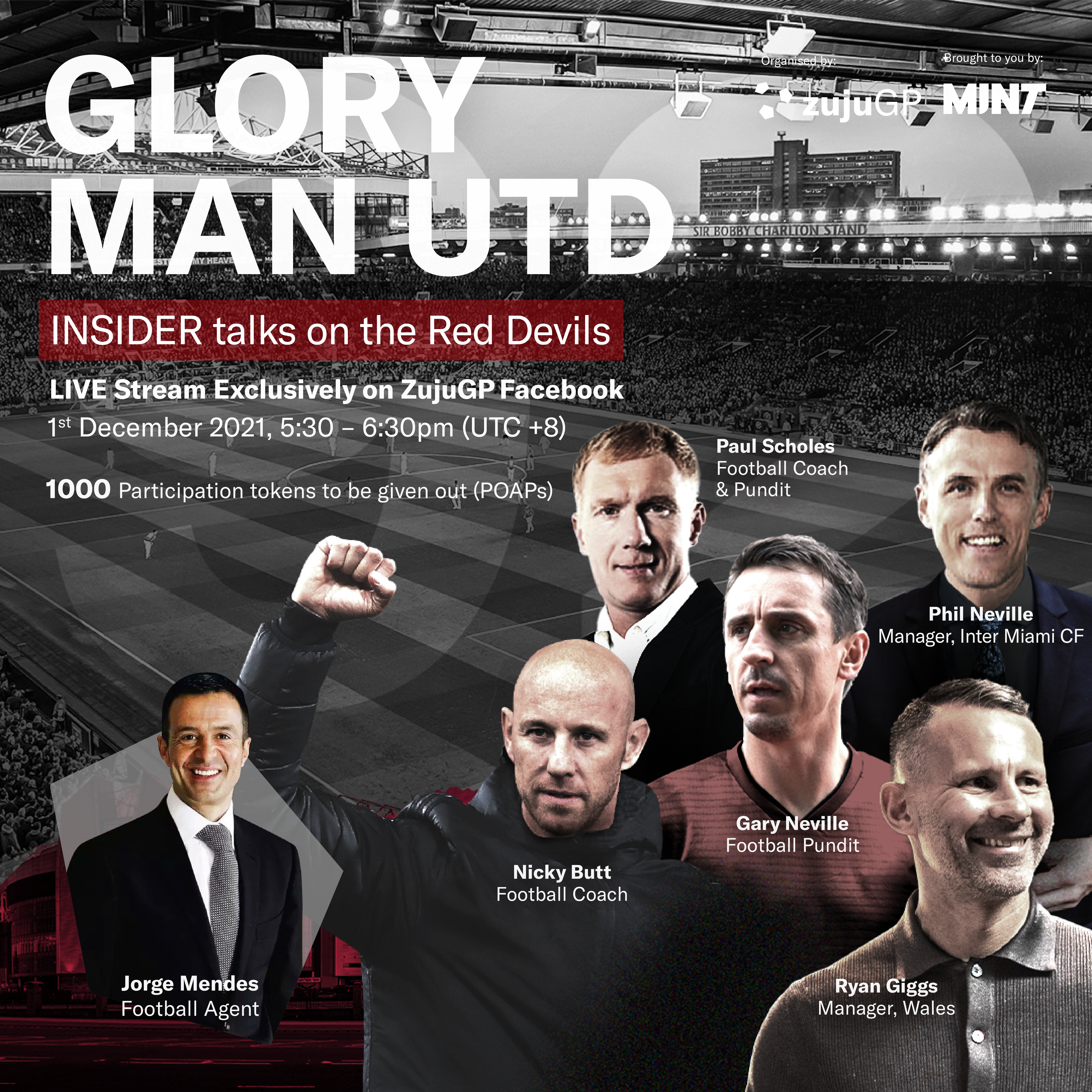 ZujuGP livestream events with Class of 92 Manchester United legends