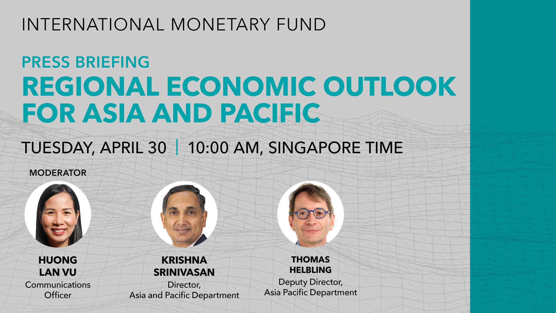 Press Conference: IMF’s Asia and Pacific Regional Economic Outlook – Steady Growth amid Diverging Prospects